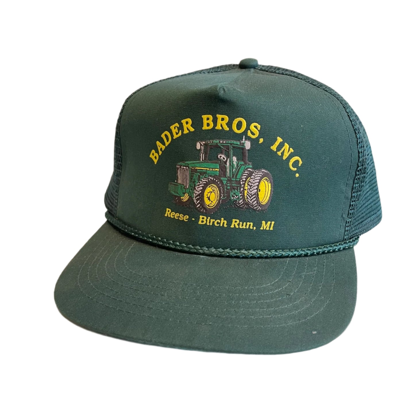Vintage Bader Bros Birch Run, Michigan John Deere Snapback Hat