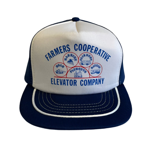 Vintage Farmer Cooperative Elevator Company Nebraska COOP Snapback Hat