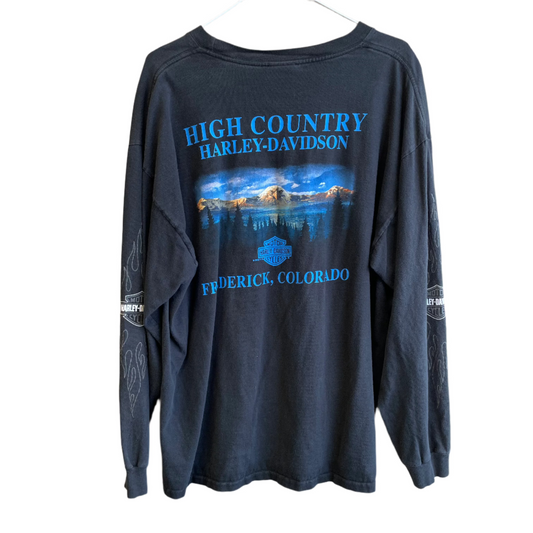 Harley Davidson Colorado Flames Long Sleeve Shirt XL