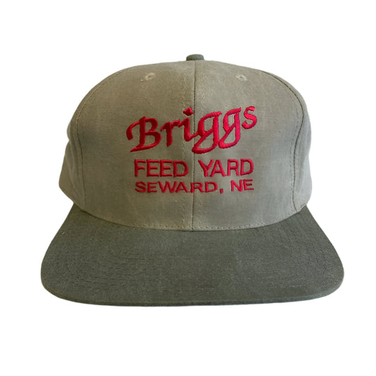 Vintage Briggs Feed Yard Seward, Nebraska Snapback Hat