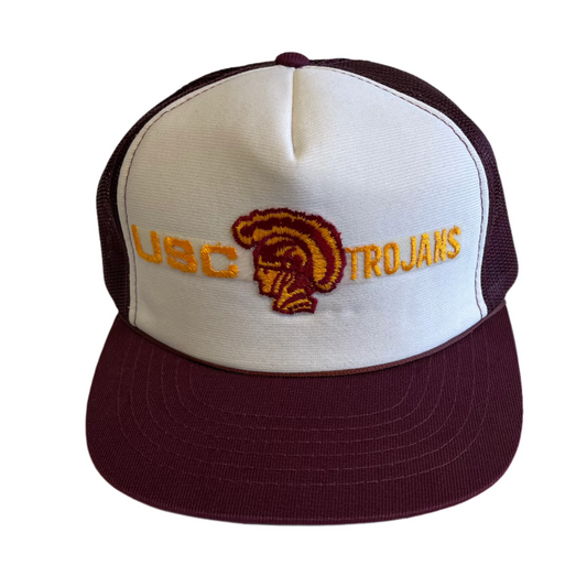 Vintage USC Trojans Snapback Trucker Hat