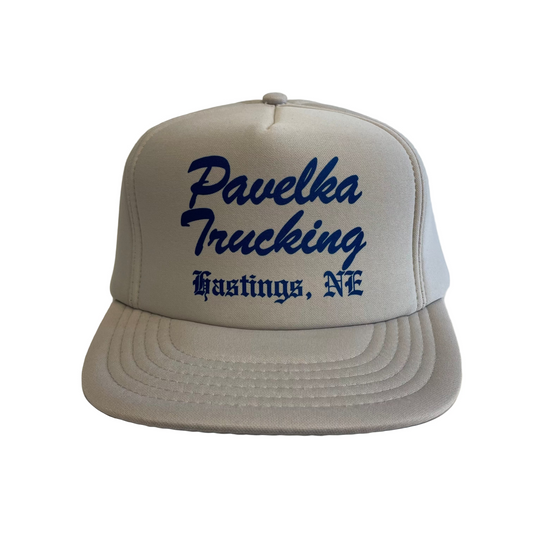 Vintage Pavelka Trucking Hastings Nebraska Snapback Hat