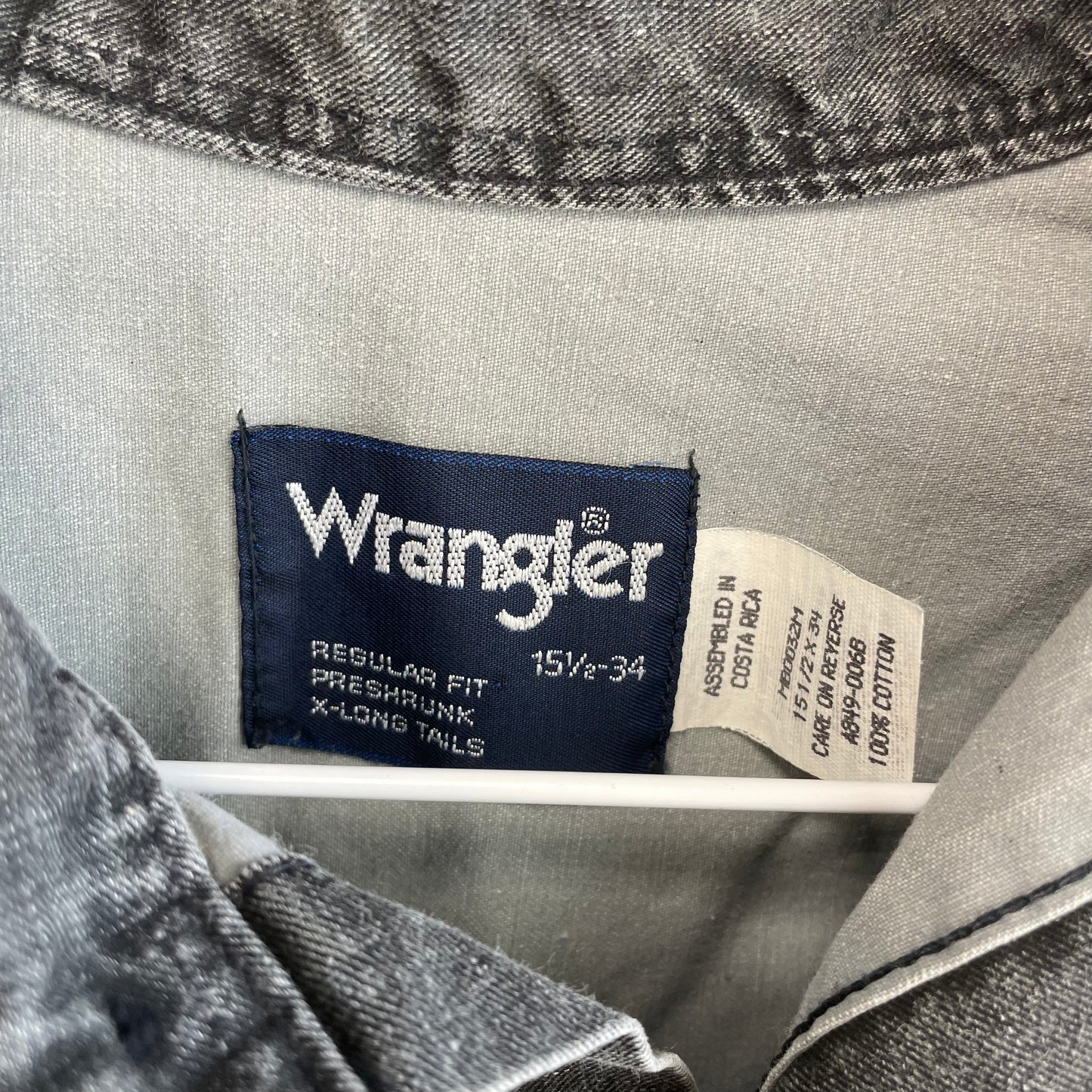 Vintage Wrangler Brushpopper X-Long Tails 15.5-34 M/L