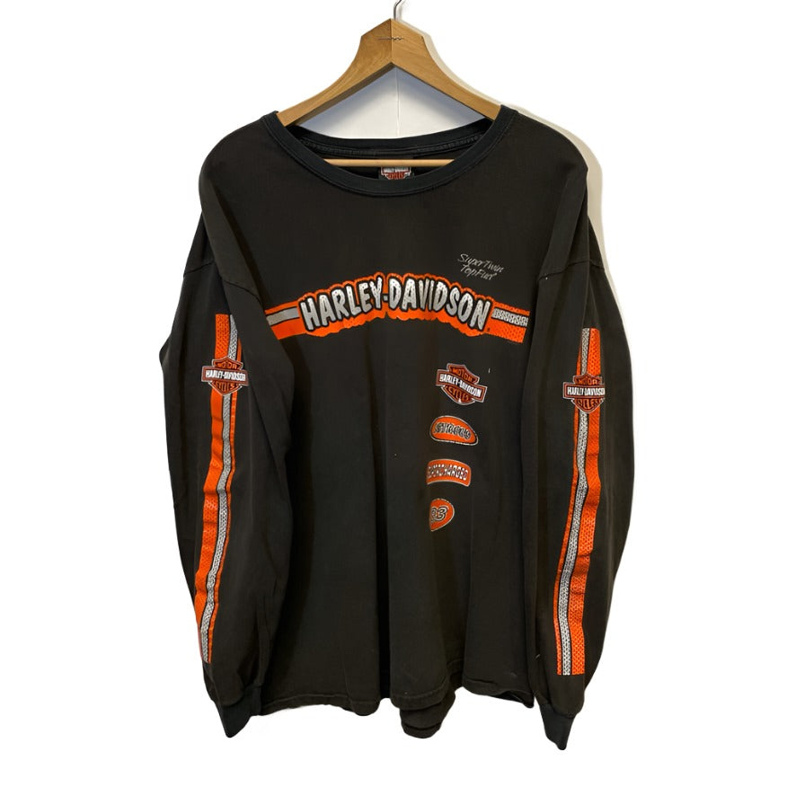 Vintage Harley Davidson Cowboy Texas Long Sleeve Shirt XL