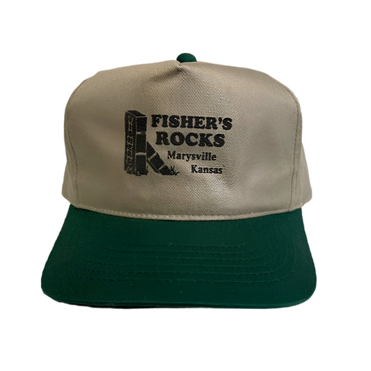 Vintage Fisher's Rocks Marysville Kansas Snapback Hat