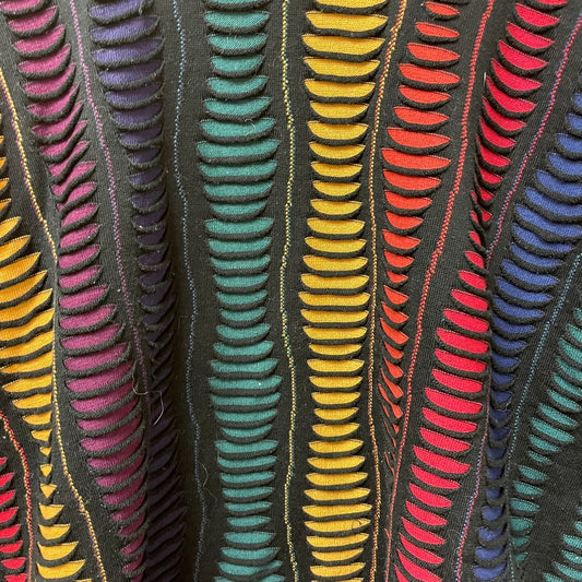 Vintage Tundra Coogi Style Rainbow Sweater XXXL