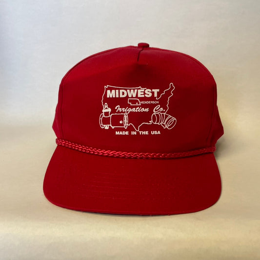 Vintage Midwest Irrigation Henderson Nebraska Snapback Hat