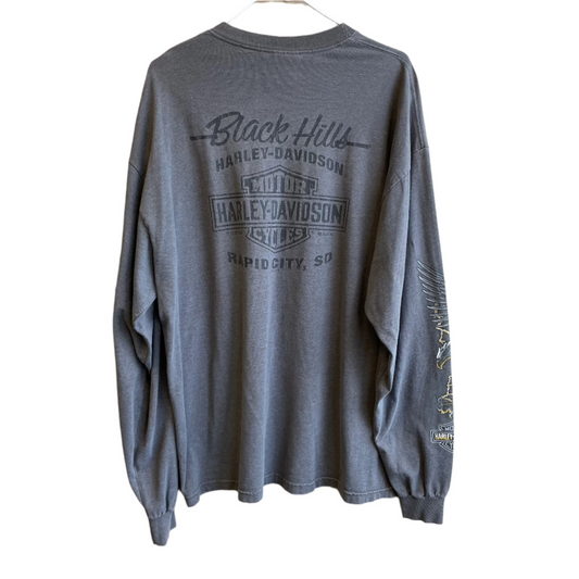 Harley Davidson Black Hills Long Sleeve Lightning Graphic Shirt XL