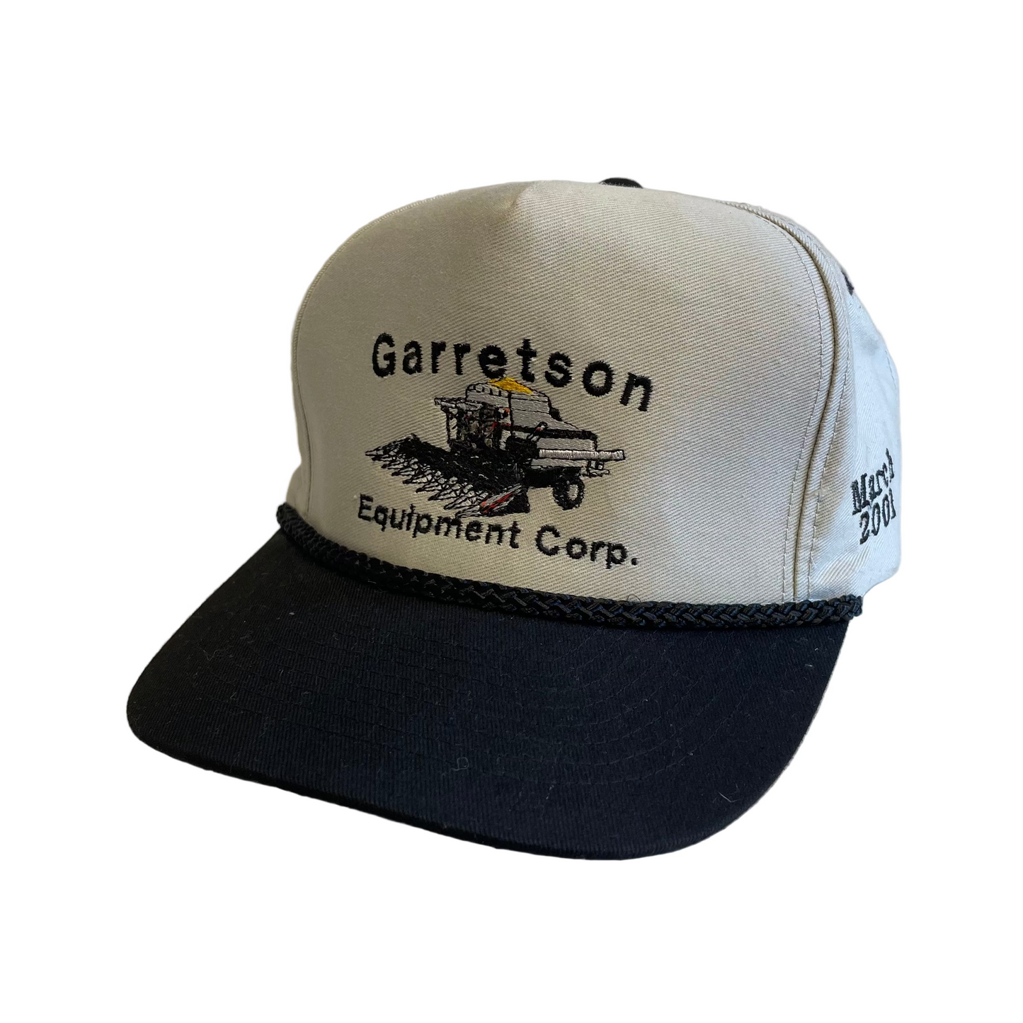 Vintage Garretson Equipment Hesston Kansas Snapback Hat
