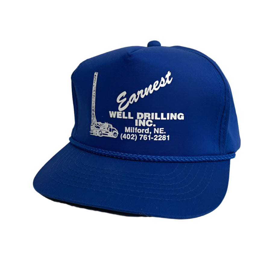 Vintage Earnest Well Drilling Milford Nebraska Snapback Hat