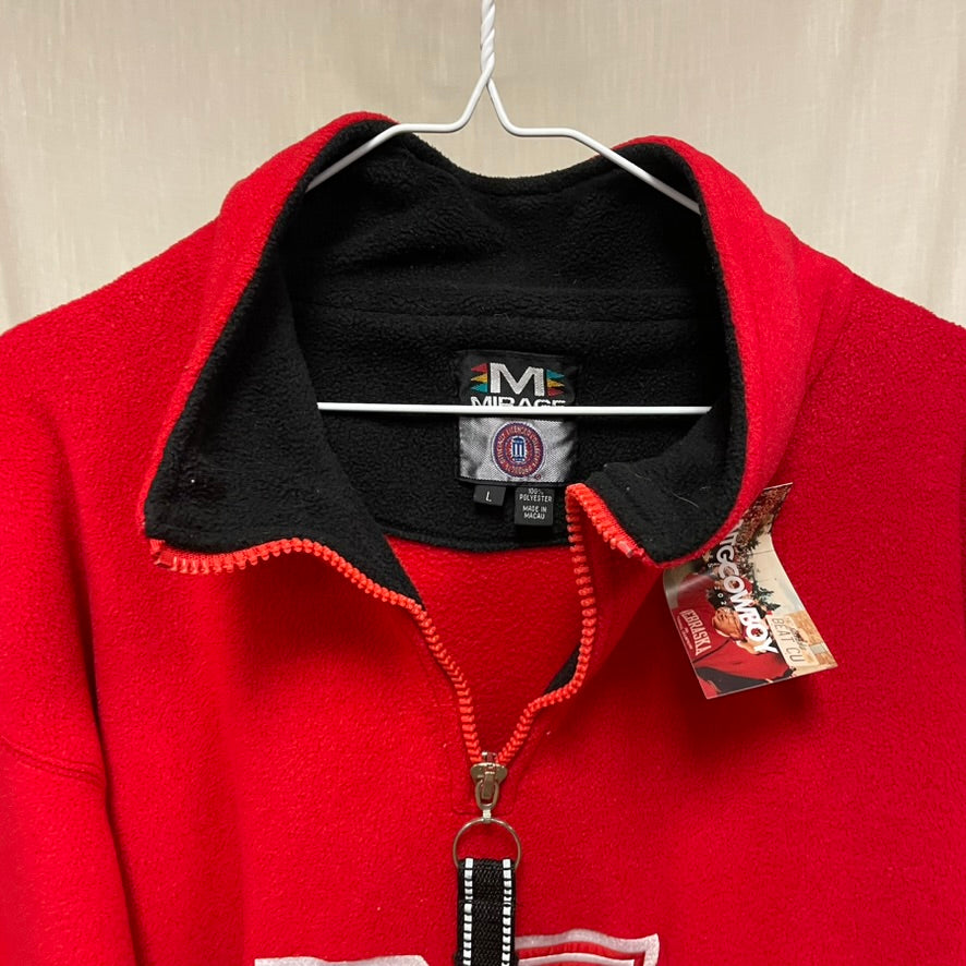 Vintage Nebraska Huskers Hockey Fleece Pullover L