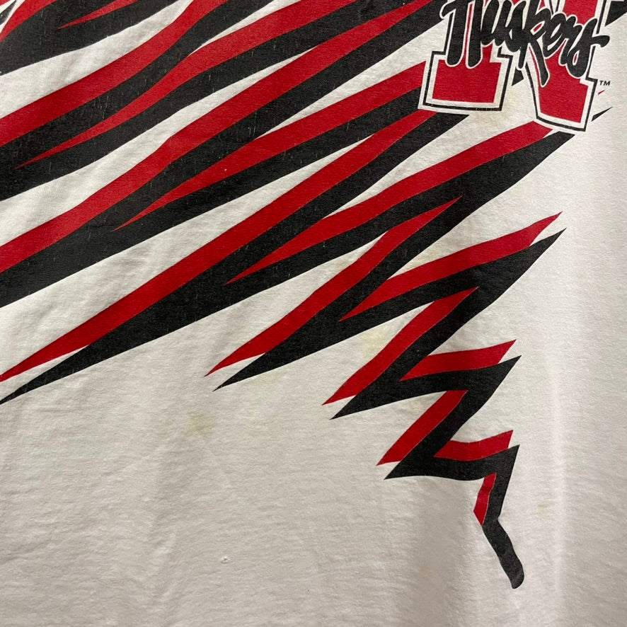 Vintage Nebraska Huskers STARTER Shockwave Shirt XL