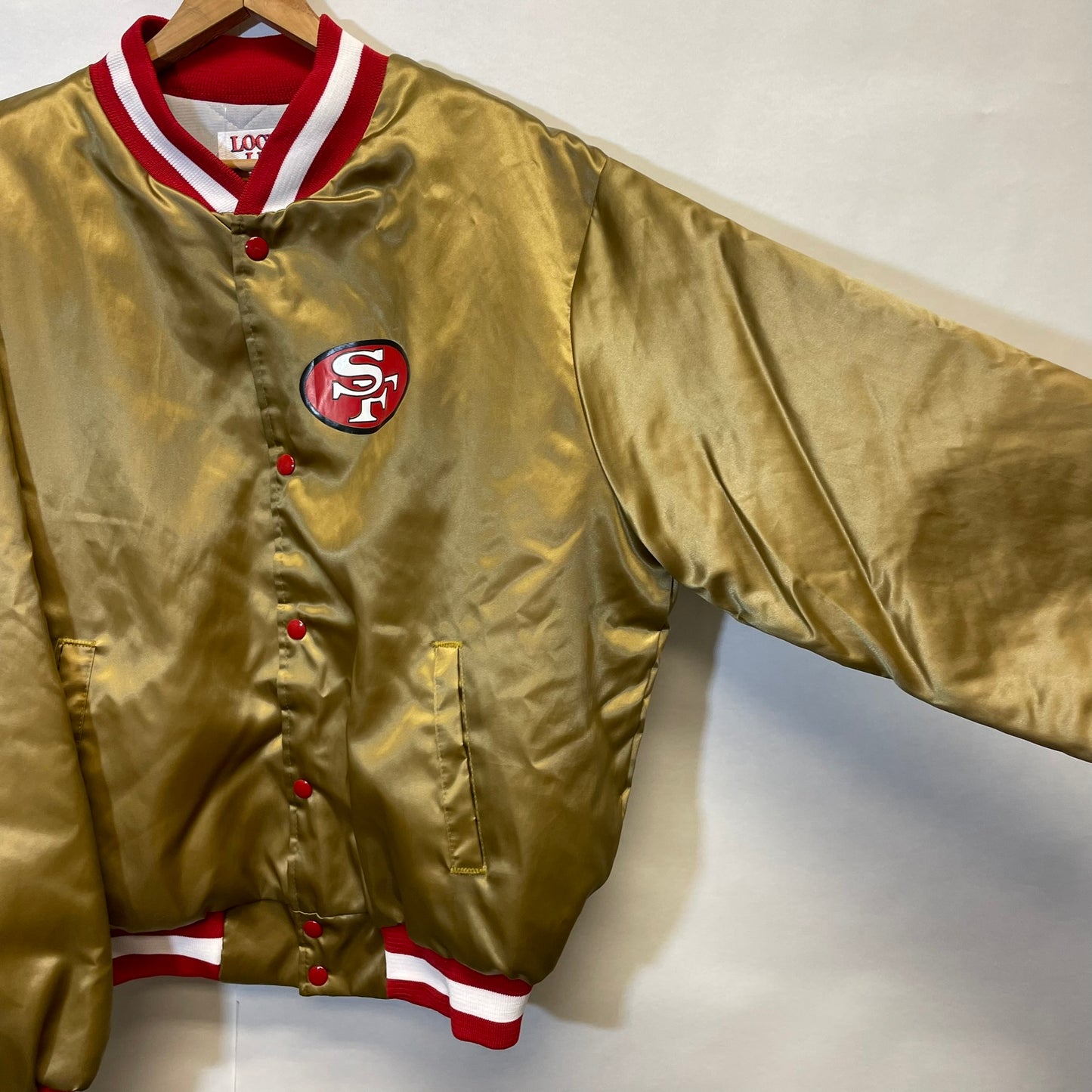 Vintage 49ers Satin Locker Line Jacket L
