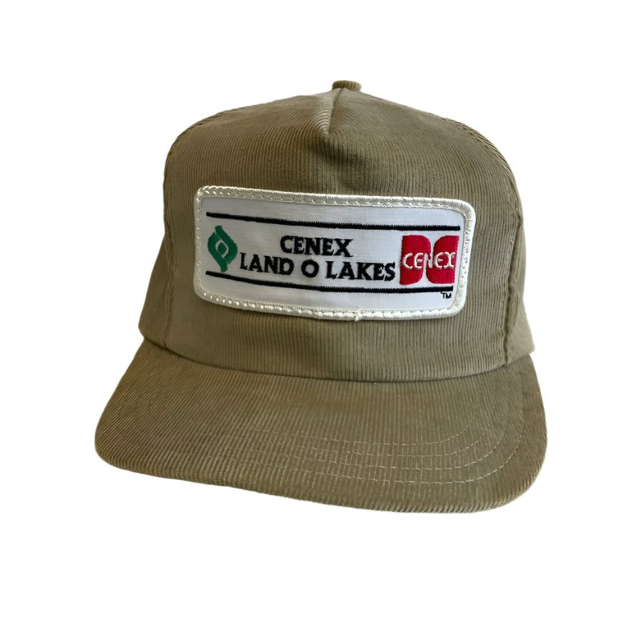 Vintage Cenex Land O Lakes Corduroy Snapback Hat