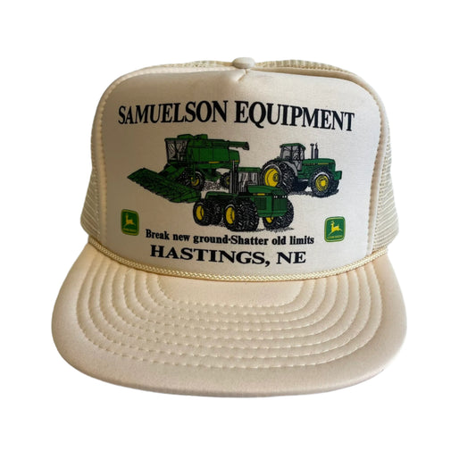 Vintage John Deere Samuelson Equipment Hastings, NE Snapback Hat