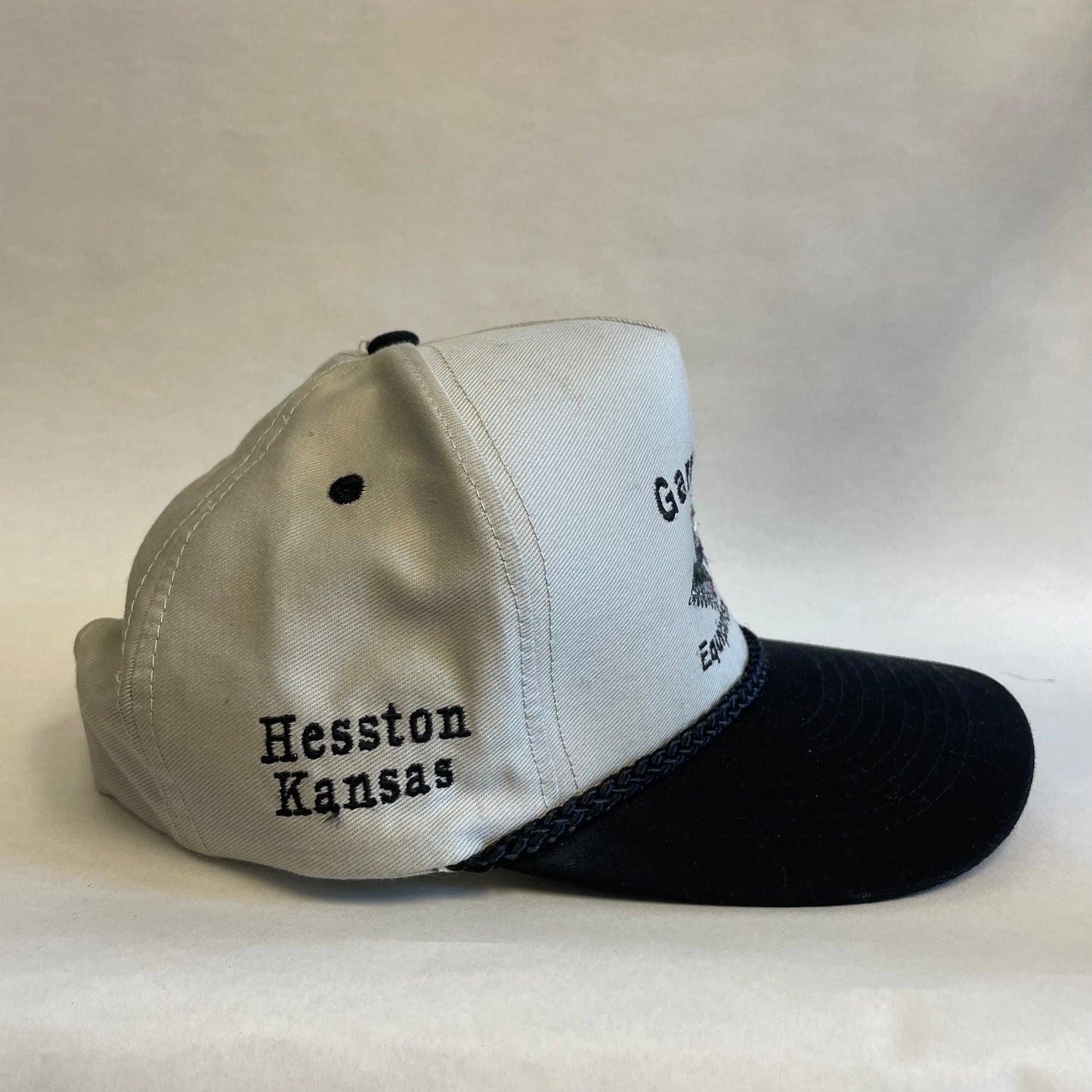 Vintage Garretson Equipment Hesston Kansas Snapback Hat