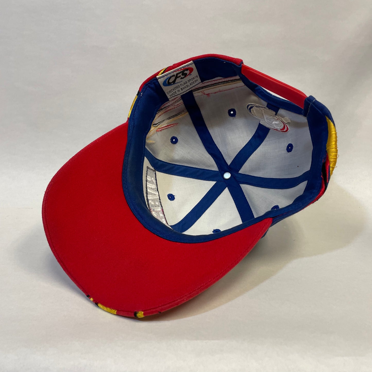 Vintage Nascar Flames Snapback Hat