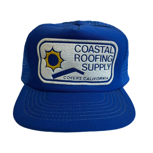 Vintage Coastal Roofing Supply California Snapback Trucker Hat