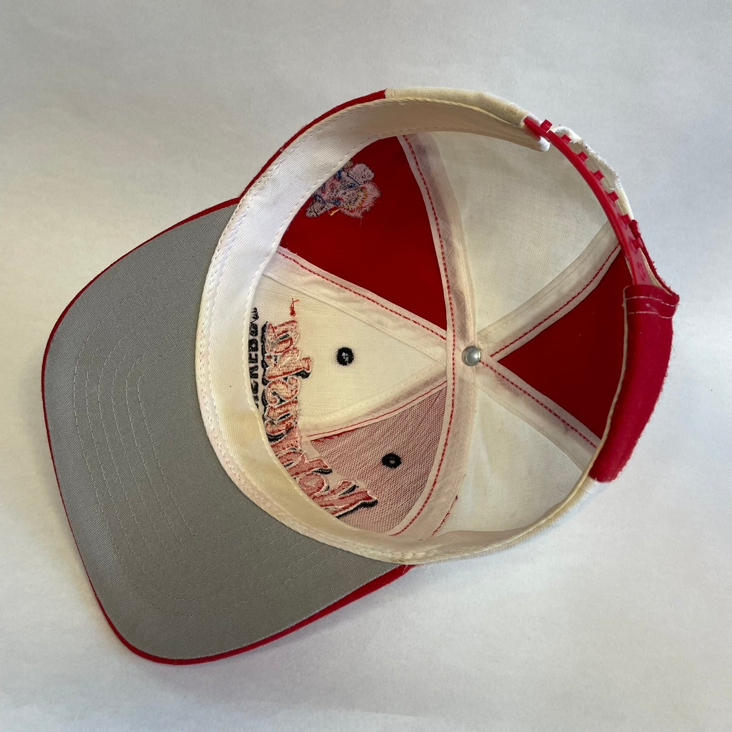 Vintage Nebraska Huskers Checkered Snapback Hat