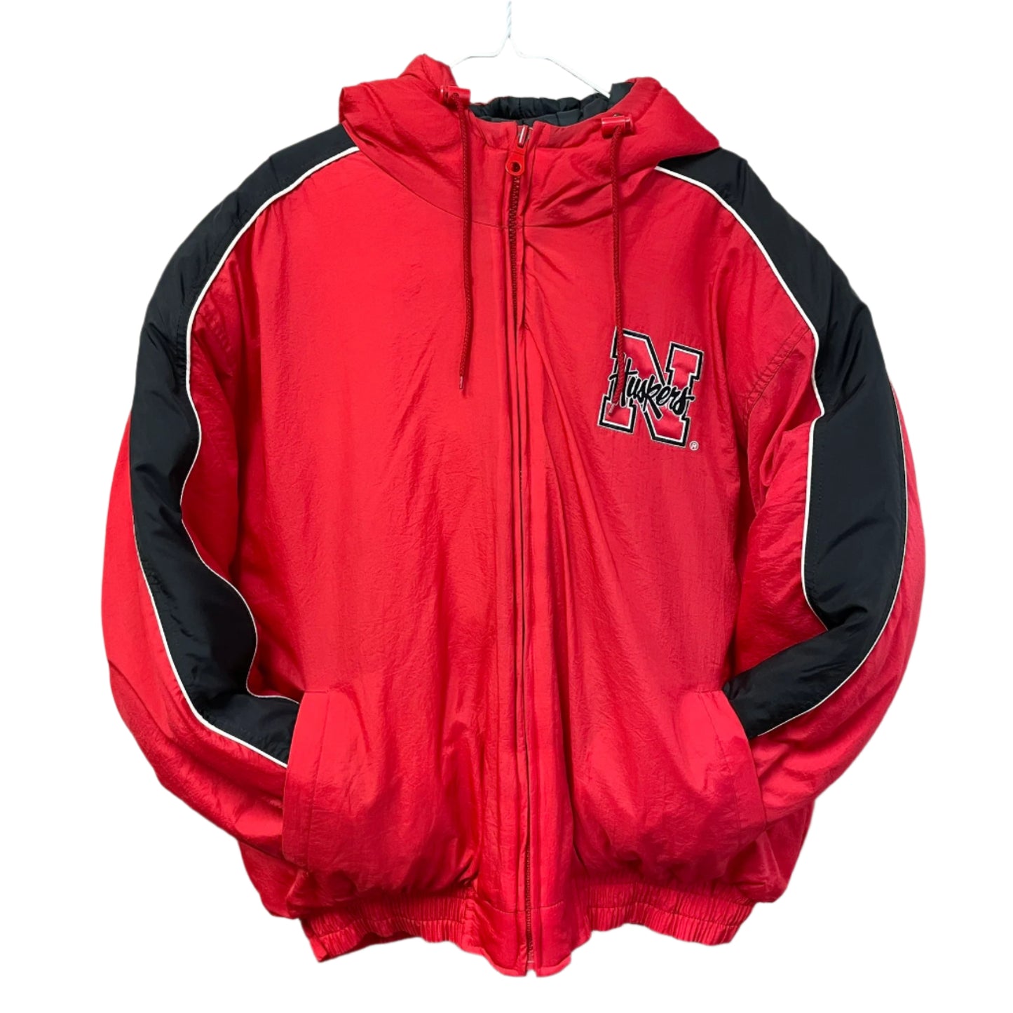 Vintage Nebraska Huskers LOGO 7 Puffer Jacket XL
