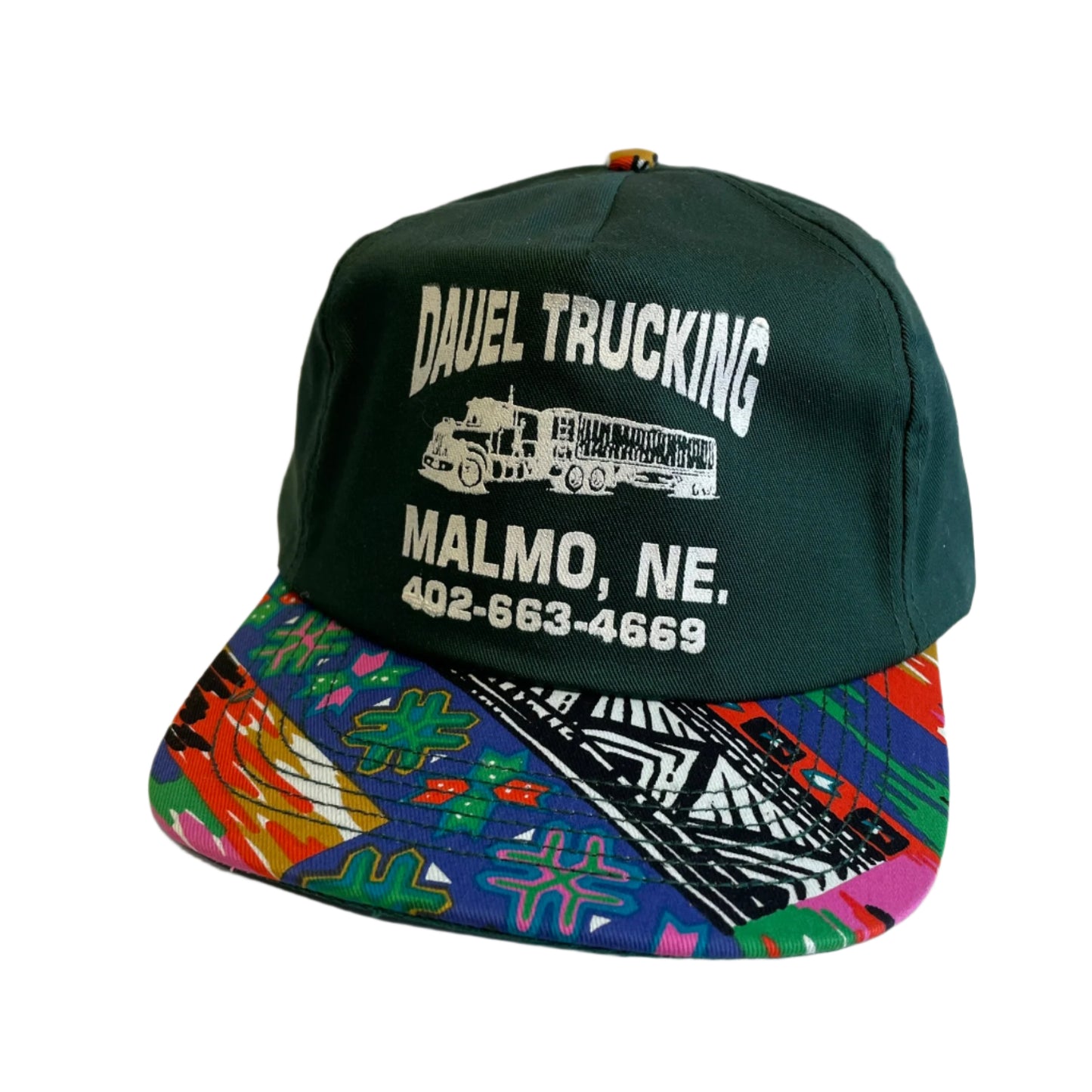 Vintage Dauel Trucking Malmo, Nebraska Snapback Hat