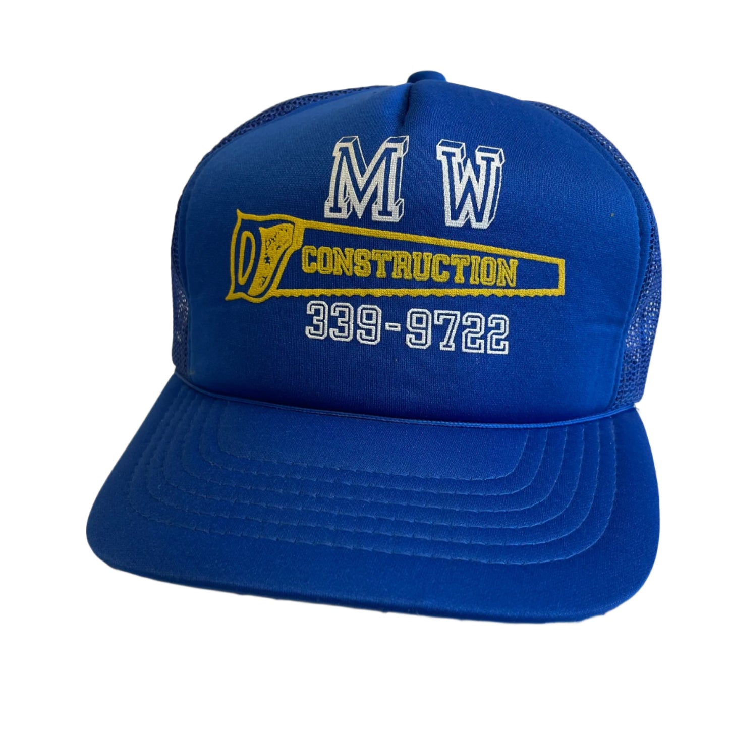 Vintage M&W Construction Snapback Trucker Hat