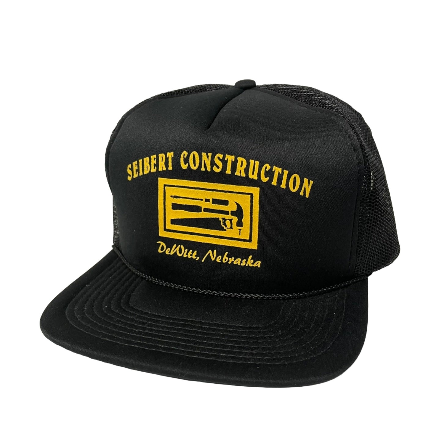Vintage Seibert Construction Dewitt Nebraska Snapback Hat