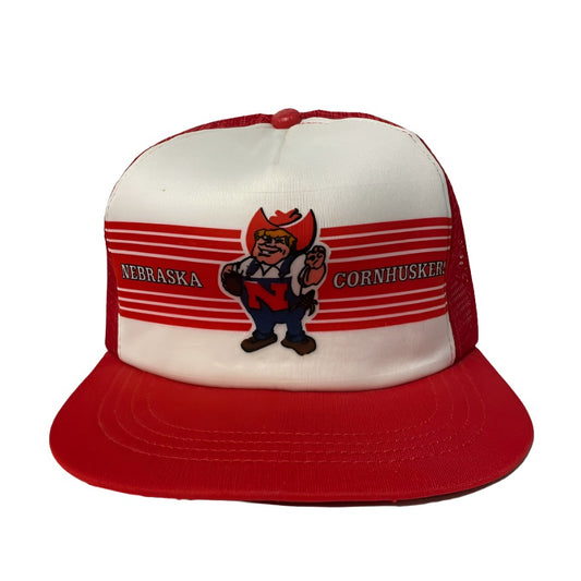 Vintage Nebraska Huskers Herbie Snapback Hat