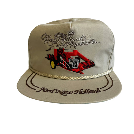 Vintage Ford New Holland Machine Company Strapback Hat
