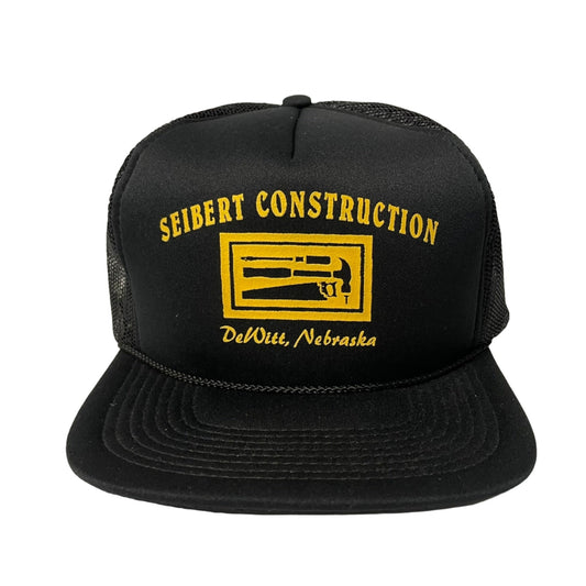 Vintage Seibert Construction Dewitt Nebraska Snapback Hat