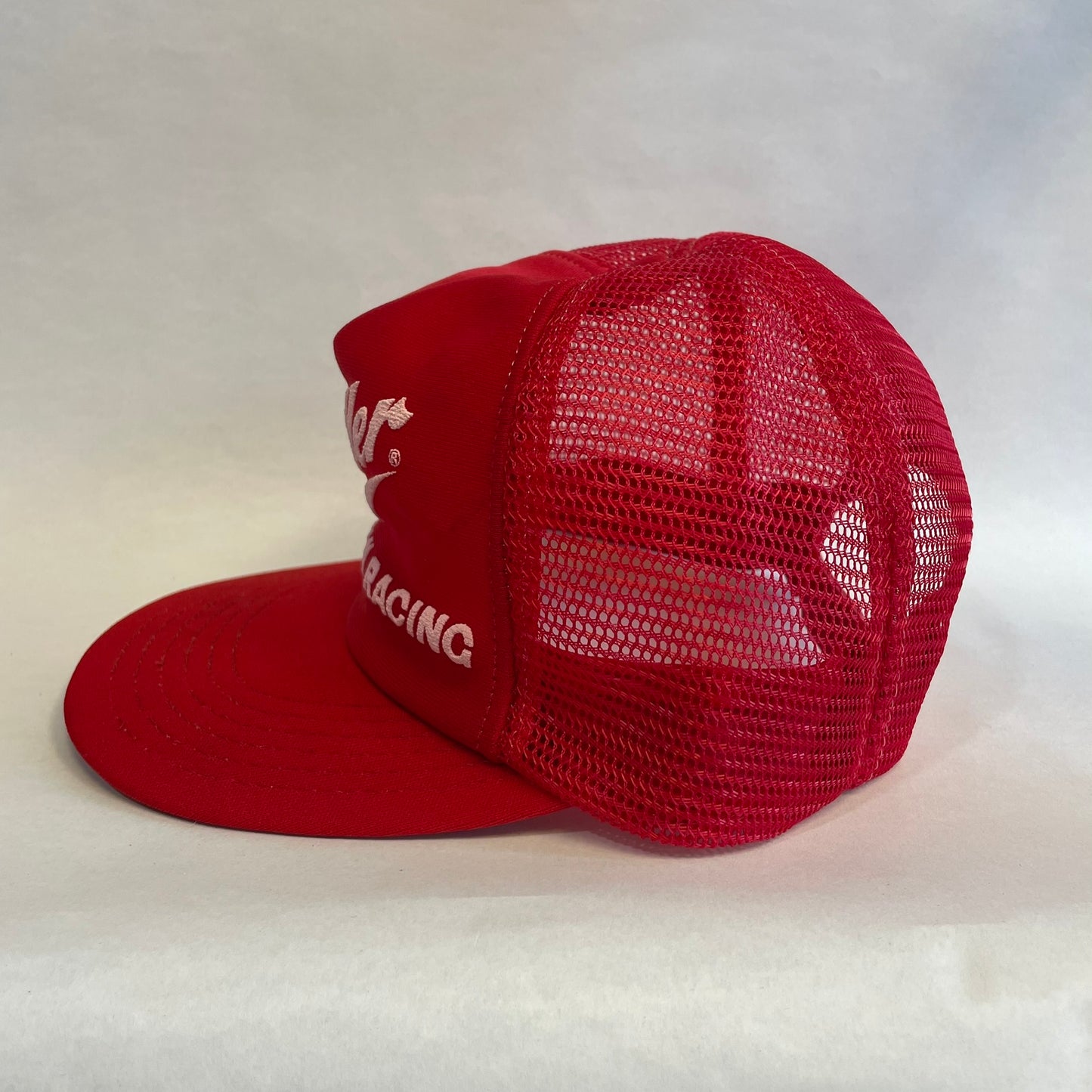 Vintage Miller Beer American Racing Snapback Trucker Hat FLAW