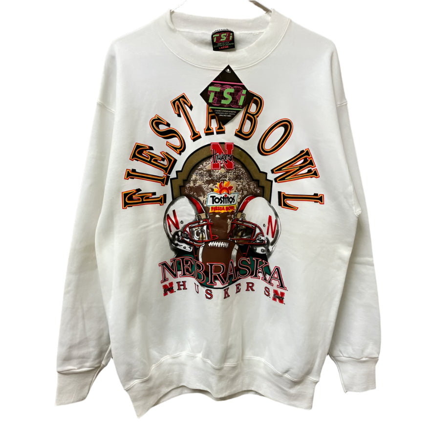 Vintage NEW Nebraska Huskers Tostitos Fiesta Bowl Crewneck L