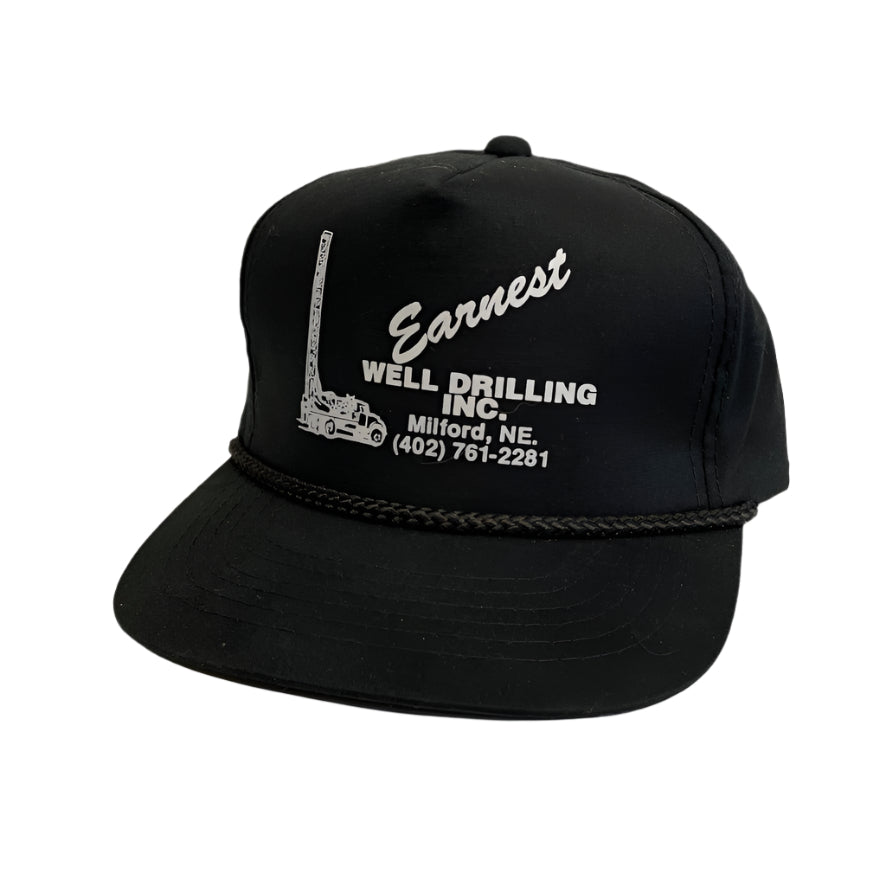 Vintage Earnest Well Drilling Milford Nebraska Snapback Hat