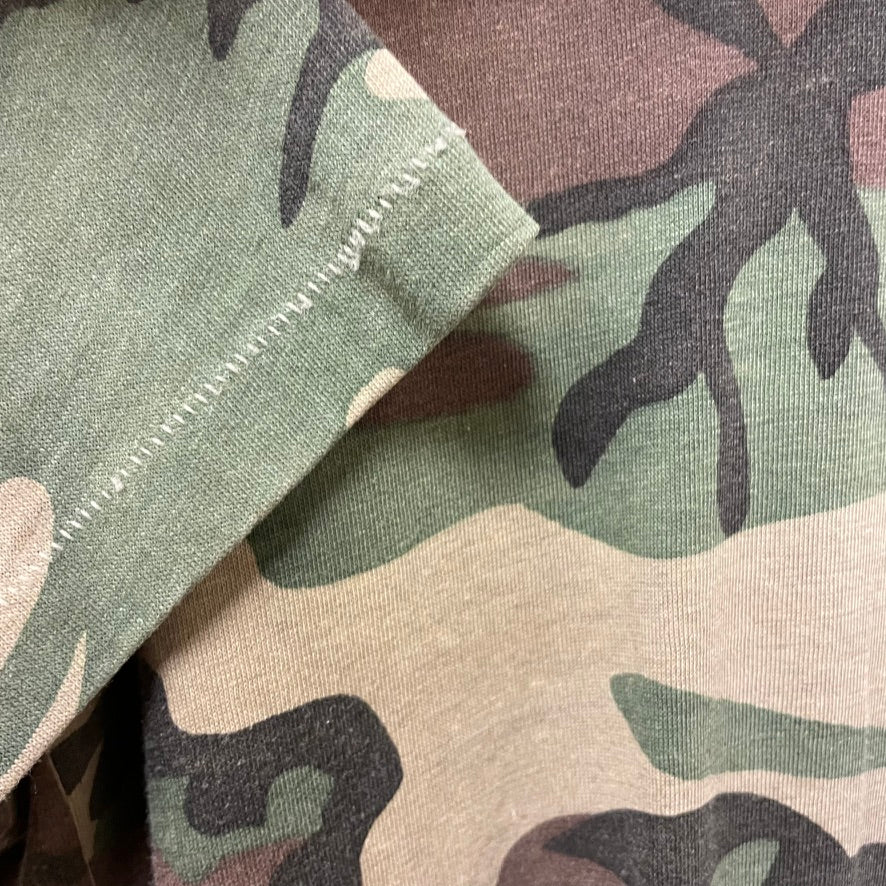 Vintage 80s Woodland Camo Pocket Shirt S