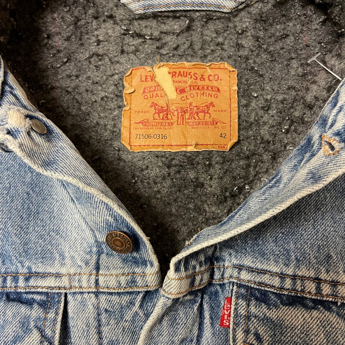 Vintage Levi's Blanket Lined Jean Jacket