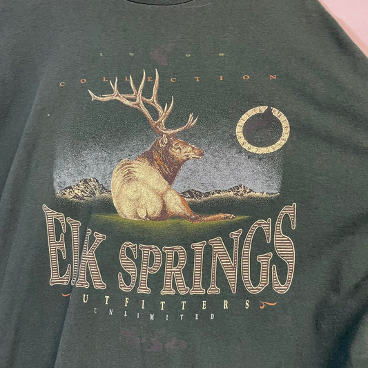 Vintage Elk Springs Outfitters Unlimited Shirt XL