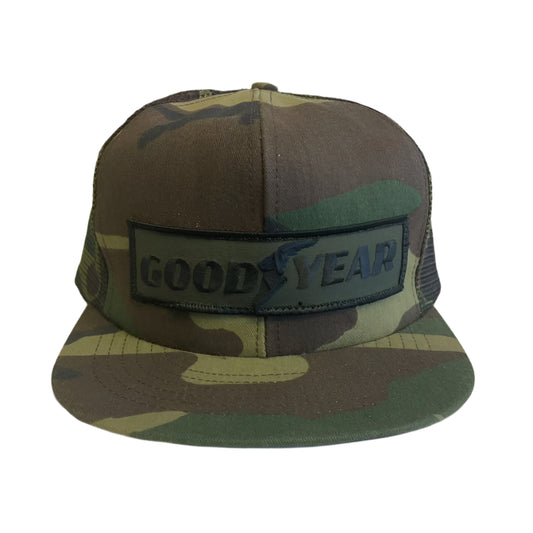 Vintage GOODYEAR Camo Snapback Hat