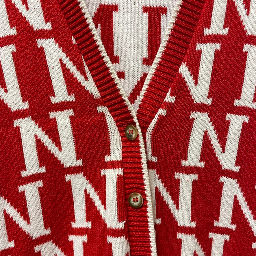 Vintage Nebraska Huskers Sweater Vest L