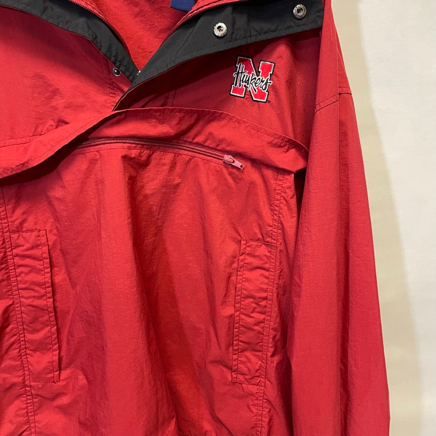 Vintage Nebraska Huskers Windbreaker Jacket L