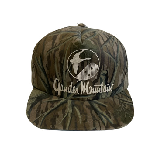 Vintage Gander Mountain MOSSY OAK Camo Snapback Hat