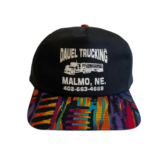 Vintage Dauel Trucking Malmo, Nebraska Snapback Hat