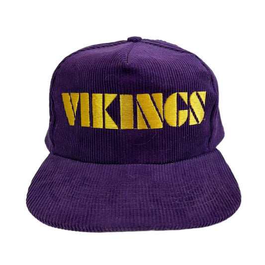 Vintage Minnesota Vikings NFL Corduroy Snapback