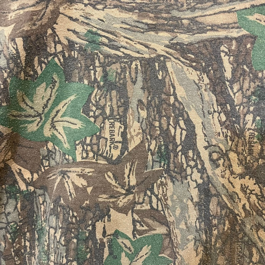 Vintage Realtree Rebark Camo Long Sleeve Shirt L