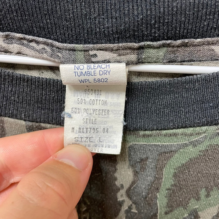 Vintage REALTREE Camo Long Sleeve Pocket Shirt L