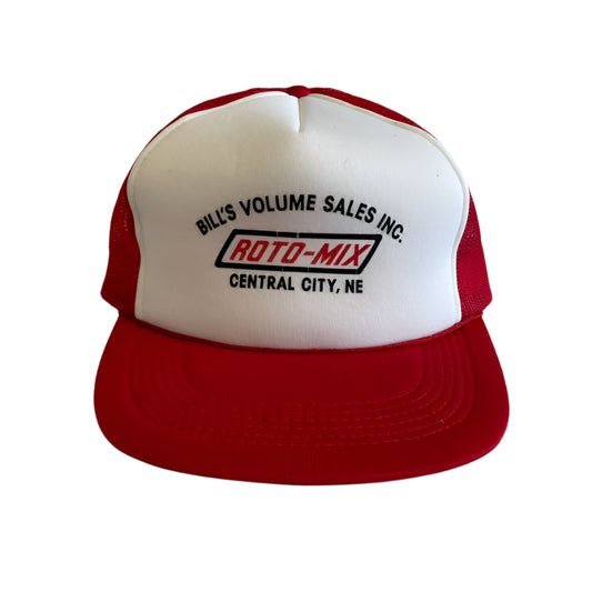 Vintage Roto-Mix Central City, NE Snapback Trucker Hat