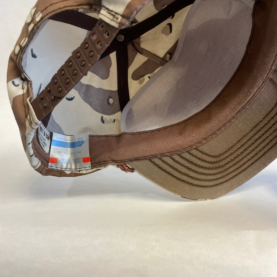 Vintage Vernon's Fish Camp Guide Service Camo Snapback Hat