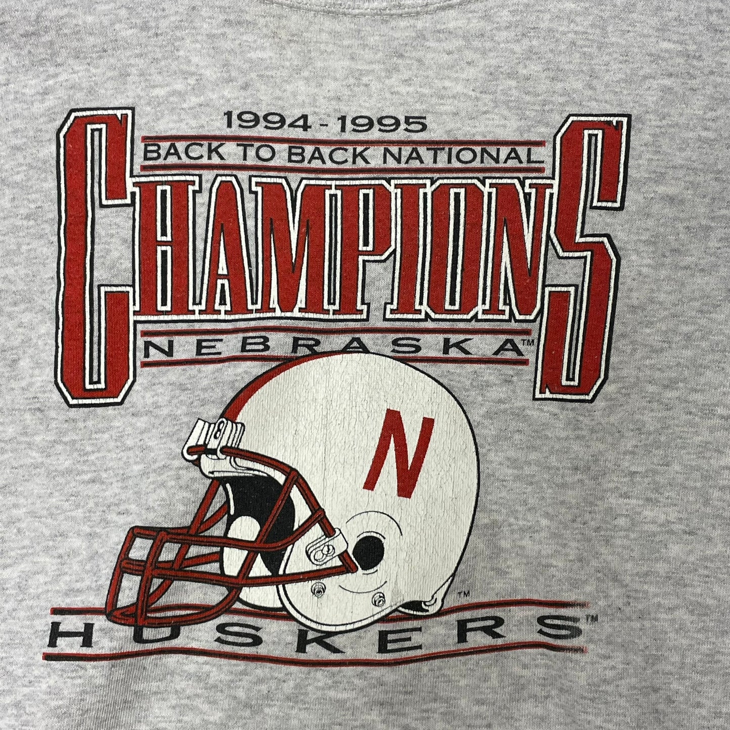 Vintage Nebraska Huskers National Champions Crewneck S
