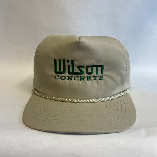 Vintage Wilson Concrete Strapback Hat