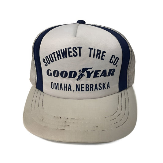 Vintage GOODYEAR Omaha Nebraska Snapback Hat
