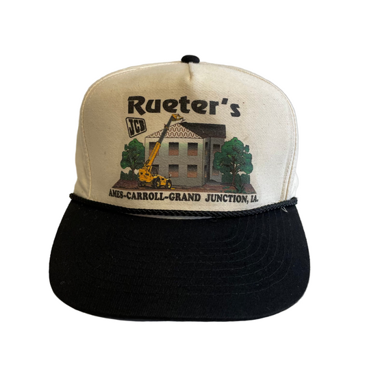 Vintage Rueter's JCB Equipment Iowa Snapback